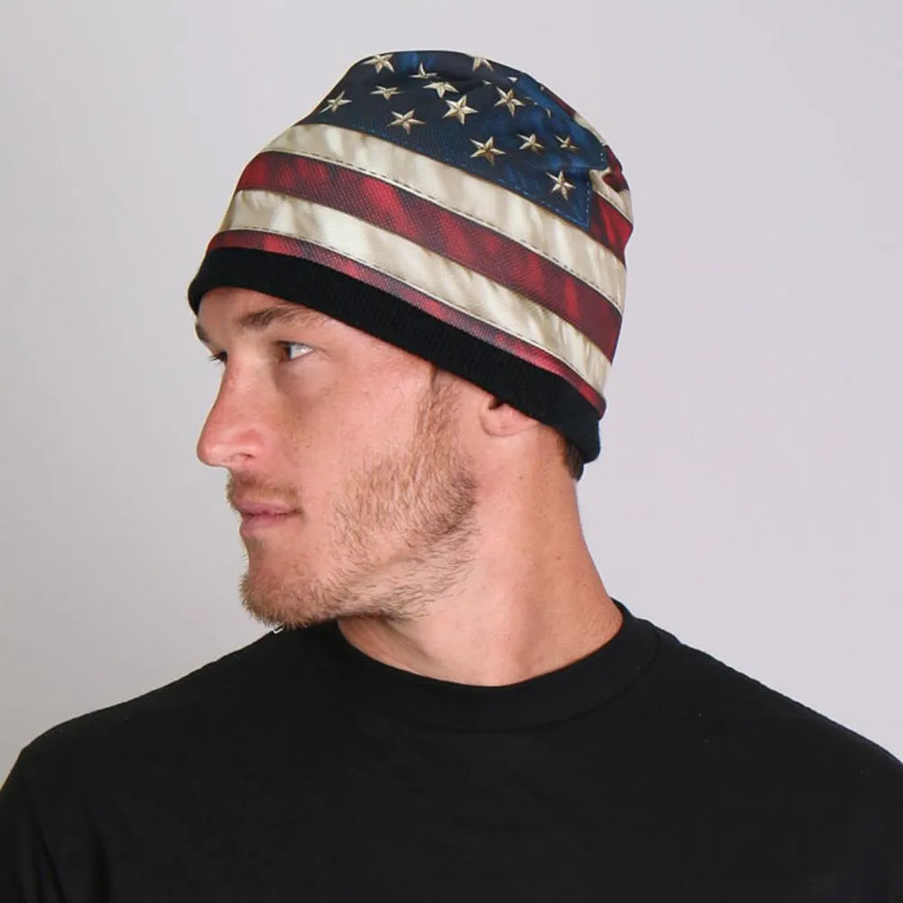 American Flag Beanie