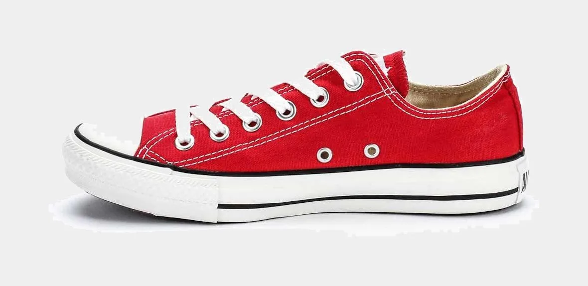 Chuck Taylor All Star Classic Colors Low Solid Canvas Adult Lifestyle Shoe (Red/White)
