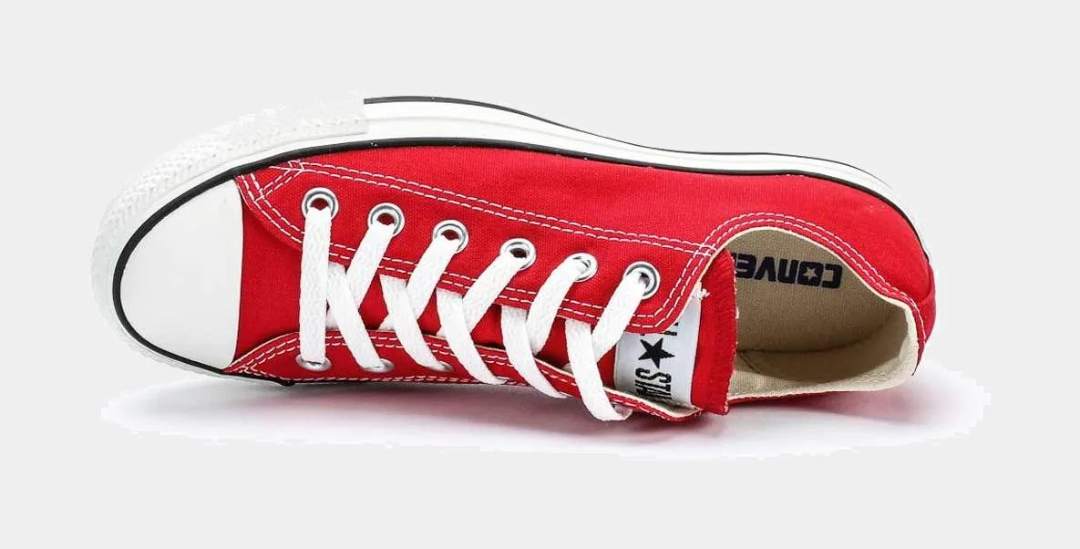 Chuck Taylor All Star Classic Colors Low Solid Canvas Adult Lifestyle Shoe (Red/White)