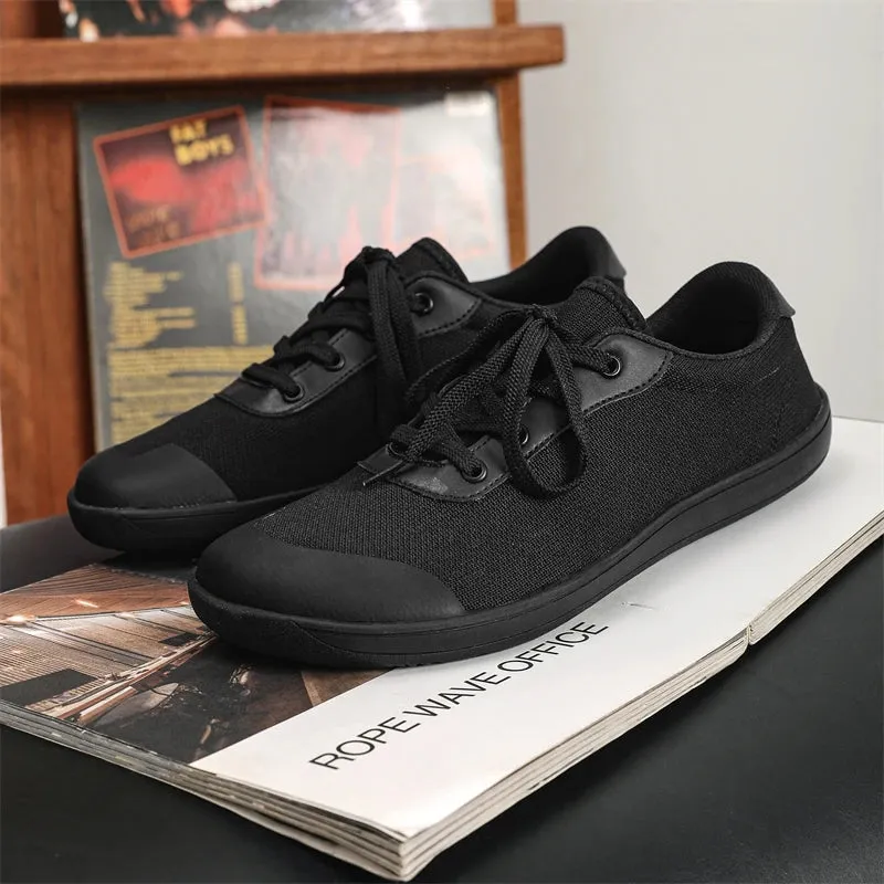 Hnzxzm Men Shoes Summer Wide Barefoot Shoes for Men Outdoor Minimalist Walking Sneakers Breathable Comfortable Puls Size White Shoes