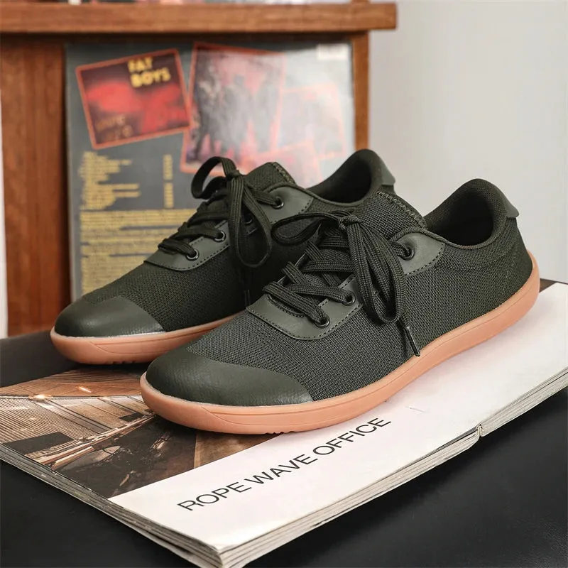 Hnzxzm Men Shoes Summer Wide Barefoot Shoes for Men Outdoor Minimalist Walking Sneakers Breathable Comfortable Puls Size White Shoes